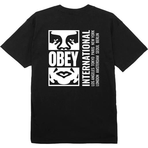 Obey t-shirt uomo Obey icon split nero
