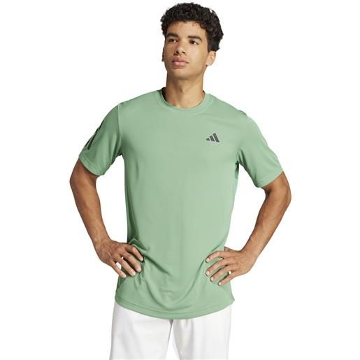 Adidas t-shirt uomo adidas club 3stripes tee verde