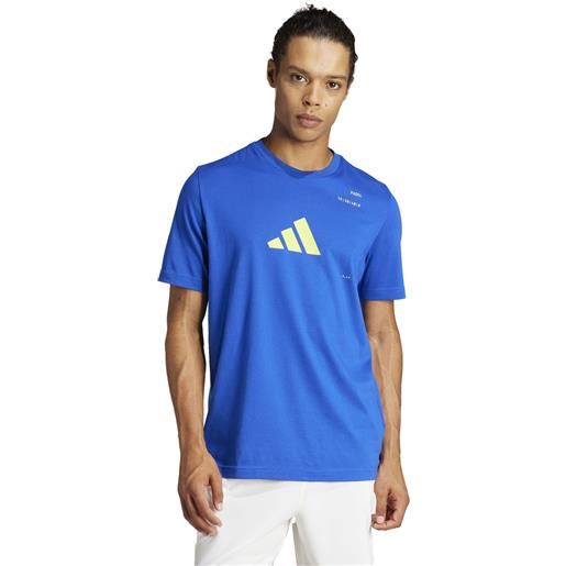 Adidas t-shirt uomo adidas padel g t blu