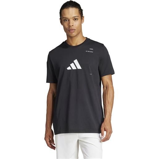 Adidas t-shirt uomo adidas padel g t nero
