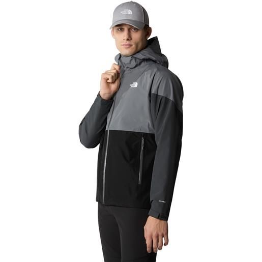 The North Face giacca uomo The North Face lightning zip-in grigio nero