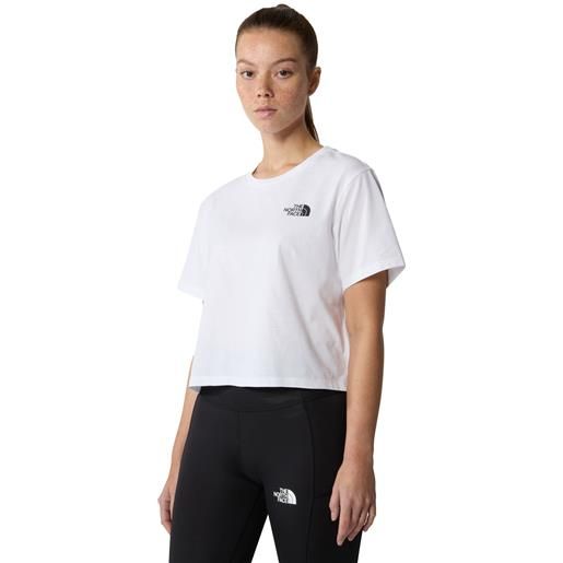 The North Face t-shirt donna The North Face simple dome crop bianco