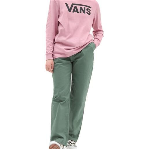 Vans pantalone relaxed fit donna verde militare