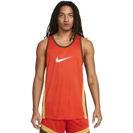 Nike canotta dri-fit icon uomo arancione