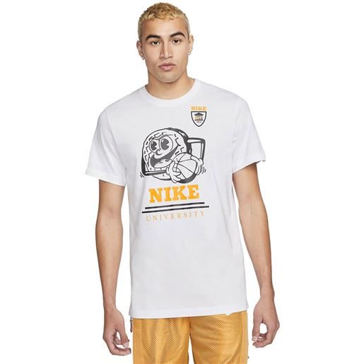 Nike t-shirt univeristy nbb uomo bianco