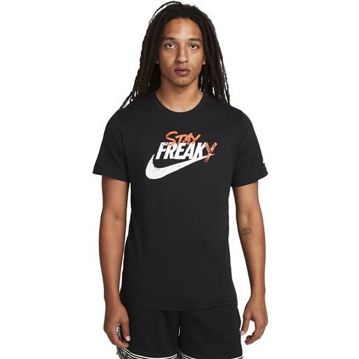 Nike t-shirt dri-fit logo uomo nero