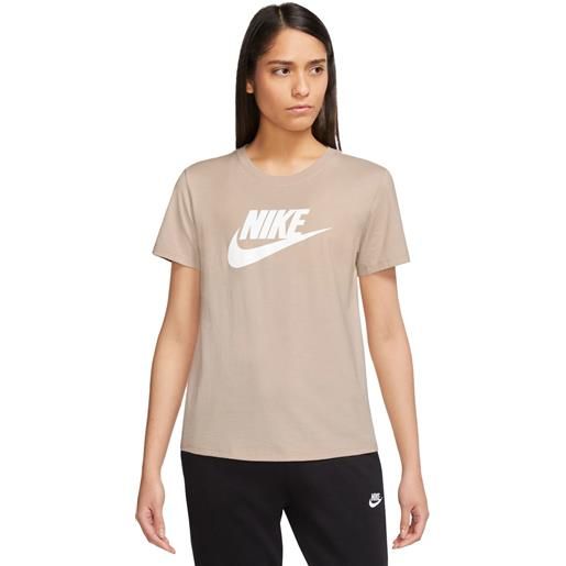 Nike t-shirt donna Nike regular futura logo beige