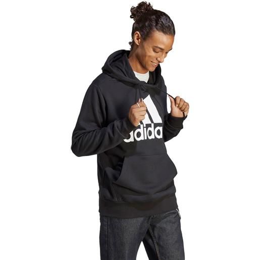 Adidas felpa. Big logo essentials uomo nero