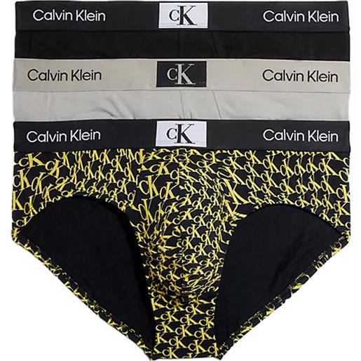 Calvin Klein slip 3 pack ck96 uomo nero beige