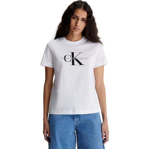 Calvin Klein t-shirt donna Calvin Klein logo regular bianco