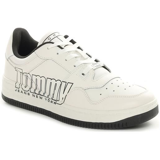 Tommy Jeans sneakers uomo Tommy Jeans tjm basket logo bianco