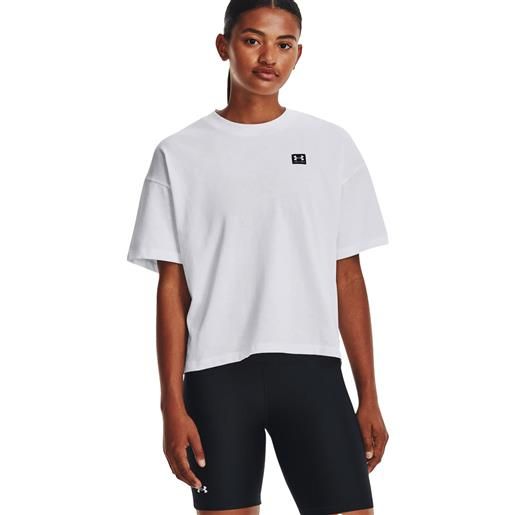 Under Armour t-shirt donna Under Armour ua logo lc oversized hw ss bianco