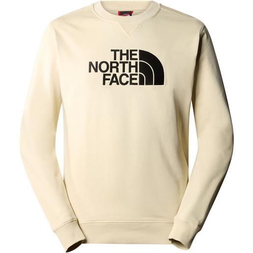 The North Face felpa uomo The North Face drew peak french terry girocollo bianco crema