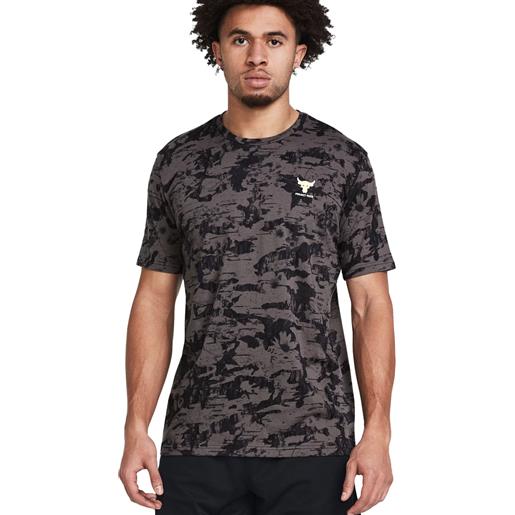 Under Armour t-shirt project rock payoff printed graphic uomo argilla