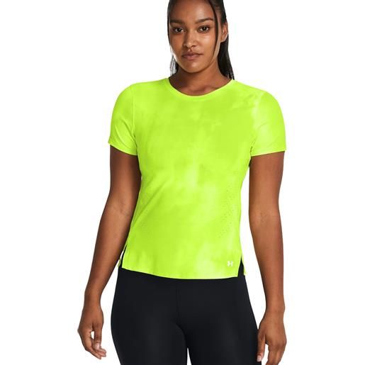 Under Armour t-shirt launch elite printed donna giallo