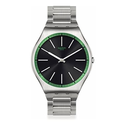 Swatch orologio skin irony ss07s128g green graphite