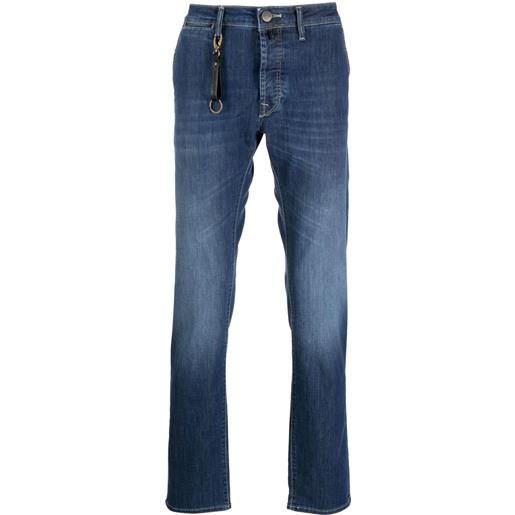 Incotex jeans slim a vita media x michele franzese - blu