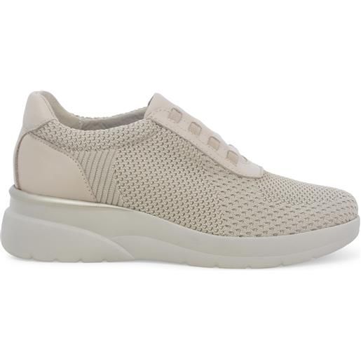 Melluso sneakers donna in tessuto beige k55431