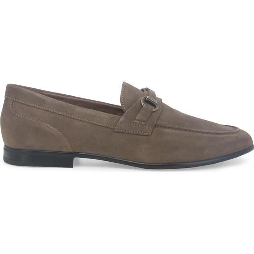 Melluso mocassino uomo in camoscio beige u55361