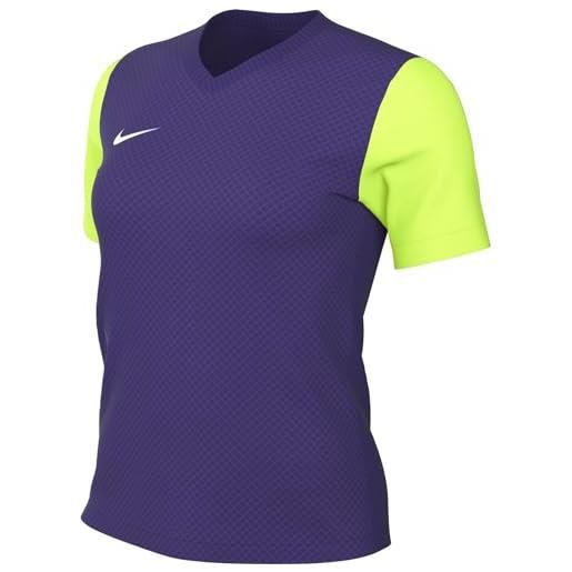 Nike w nk df tiempo prem ii jsy ss in jersey, giallo/nero/nero, xl donna