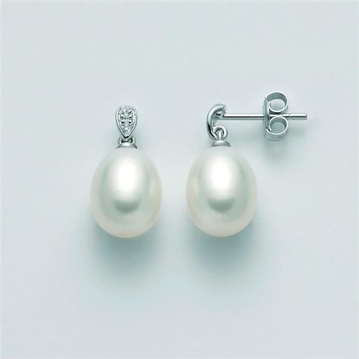 MILUNA orecchini oro bianco donna MILUNA le perle