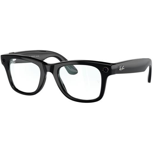 ray ban stories occhiali da sole ray-ban wearable rw4006 wayfarer 601/sb nero