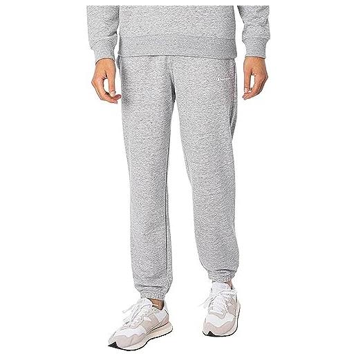 Champion legacy authentic pants polywarpknit matt elastic cuff pantaloni da tuta, grigio melange, xs uomo