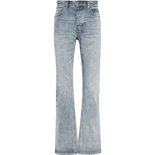 Ksubi jeans svasati con lavaggio acido - blu