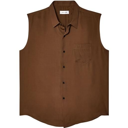 Ernest W. Baker camicia smanicata con bottoni - marrone