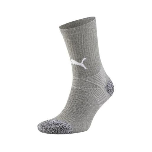 PUMA teamliga - calze da allenamento, da uomo, colore: grigio/bianco