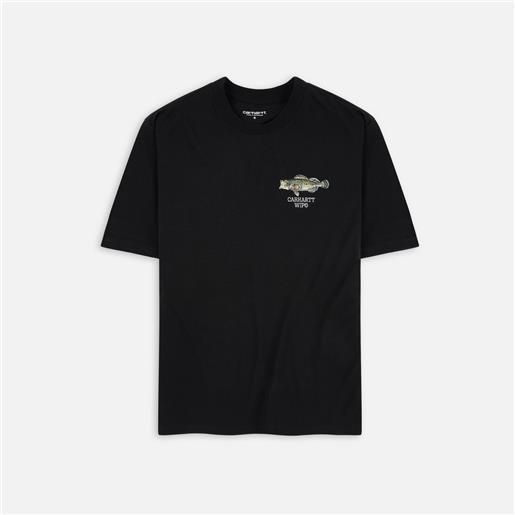 Carhartt WIP fish t-shirt black uomo