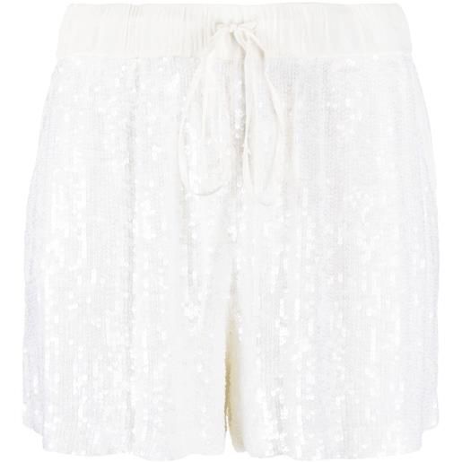P.A.R.O.S.H. shorts con paillettes - bianco