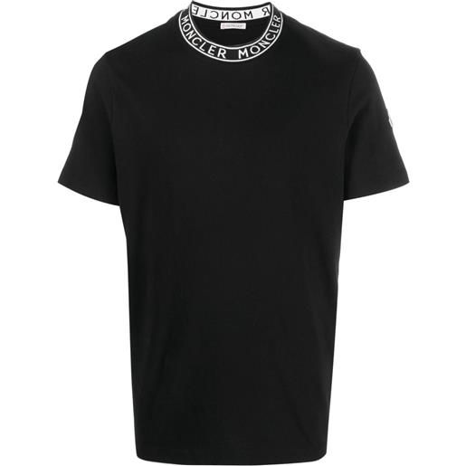 Moncler logo-collar short-sleeve t-shirt - nero