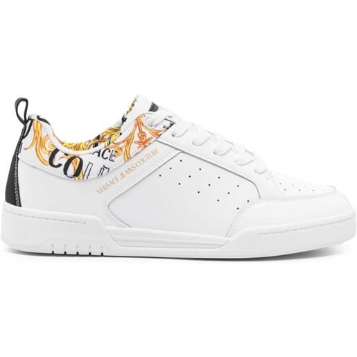 Versace Jeans Couture sneakers brooklyn in pelle - bianco