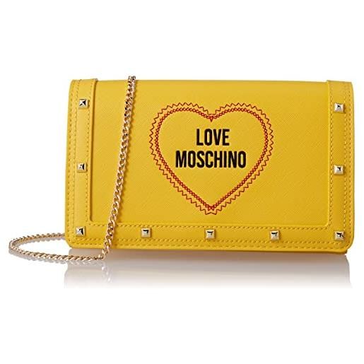 Love Moschino, borsa a spalla donna, giallo, unica