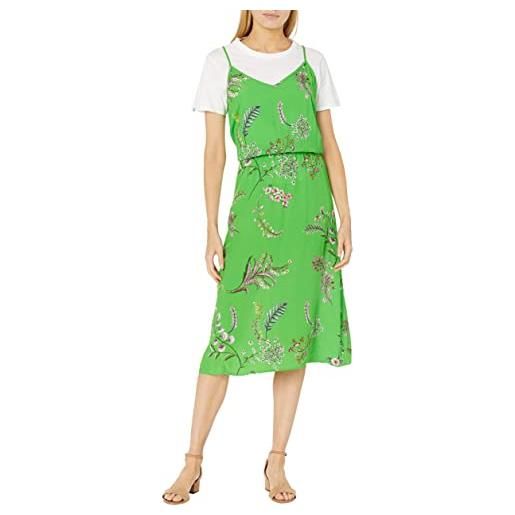 Desigual vest_neida vestito, verde (lime green 4025), 44 (taglia produttore: 38) donna