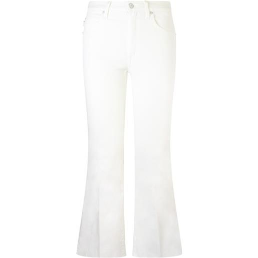 (+) PEOPLE jeans bianco a trombetta 'ingrid' per donna