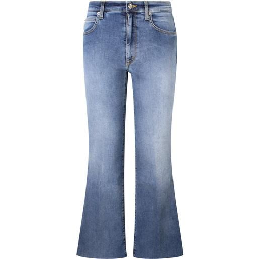 (+) PEOPLE jeans blu a trombetta 'ingrid' per donna