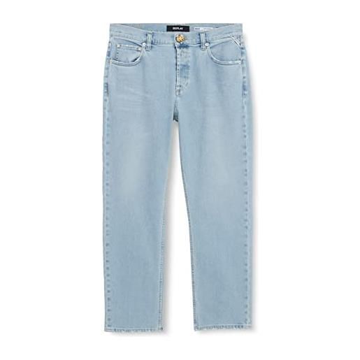 Replay maijke straight jeans, 011 super light blue, 3028 donna