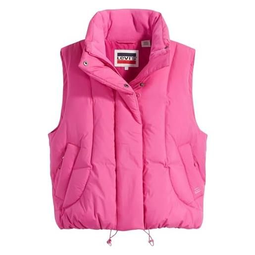 Levi's pillow bubble vest, giacca da donna, rose violet, xs