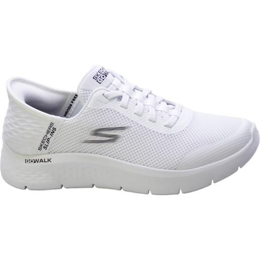 Skechers sneakers uomo bianco go walk flex hands up 216324wht
