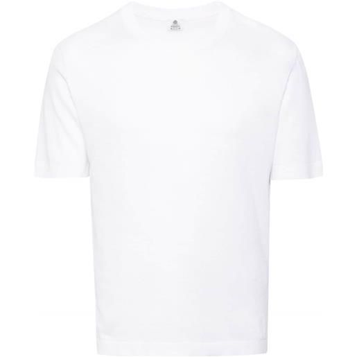 Borrelli t-shirt a coste - bianco