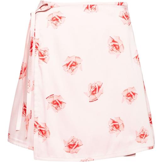 Kenzo minigonna rose a portafoglio - rosa