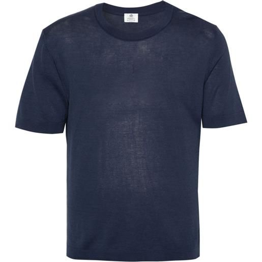 Borrelli t-shirt a coste - blu