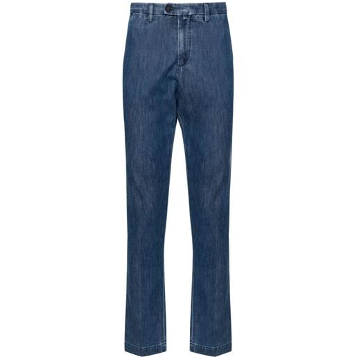 Corneliani jeans affusolati a vita media - blu