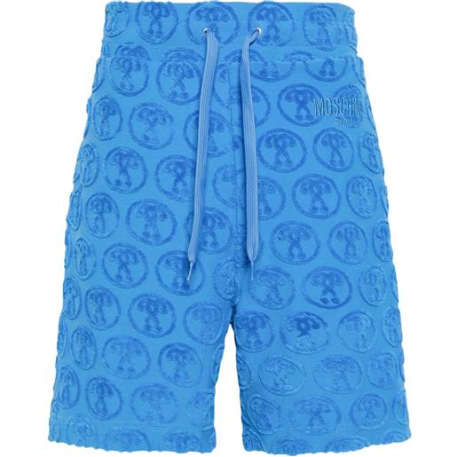 Moschino shorts sportivi con coulisse - blu