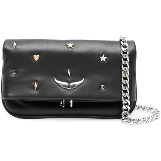 Zadig&Voltaire clutch rock lucky charms piccola - nero