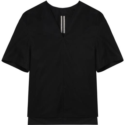 Rick Owens t-shirt con scollo a v - nero