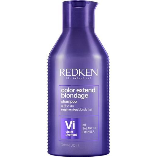 Redken shampoo per neutralizzare toni gialli dei capelli color extend blondage (shampoo) 300 ml - new packaging