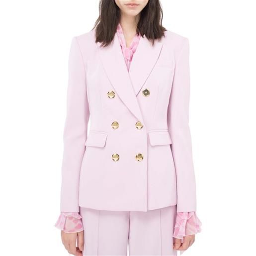 PINKO giacca blazer doppiopetto bottoni in metallo - 102859a14i - rosa